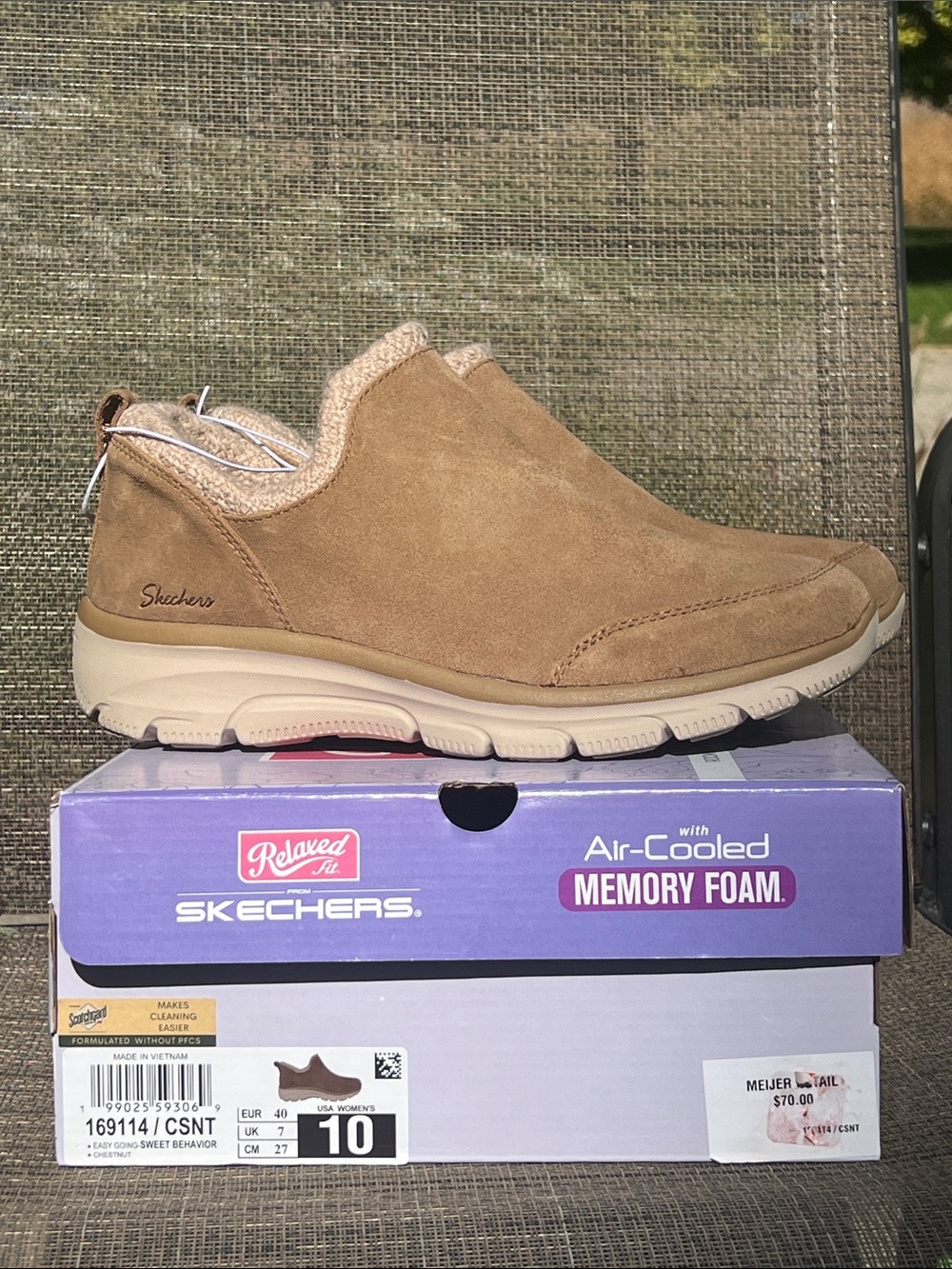 Skechers Women’s Slip-On Loafer in Chestnut